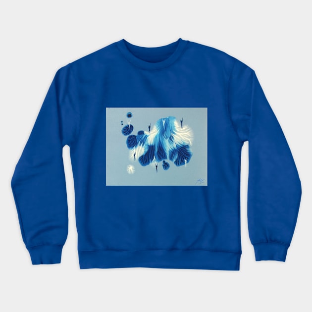 Meet Me In The Sky 2 Crewneck Sweatshirt by MikeCottoArt